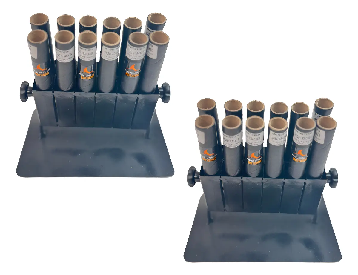 2x Suporte 12 Tubos Articulado De Ferro Para Micro Mine Gerb — imagem 1
