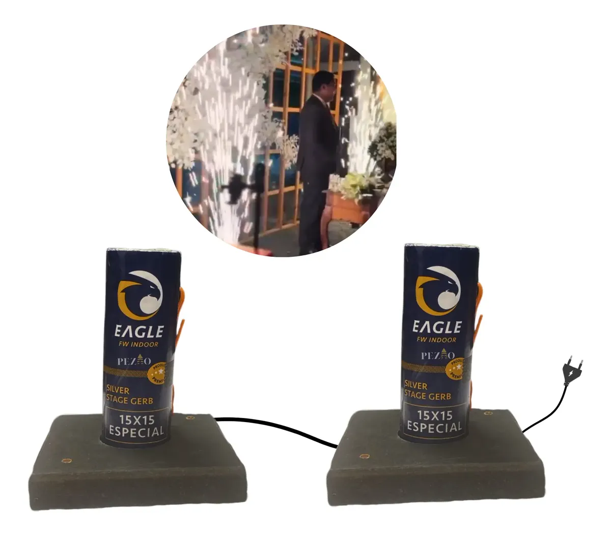 2x Gerb 15 Seg Eagle Importado Especial Eletrico + Suporte — imagem 1