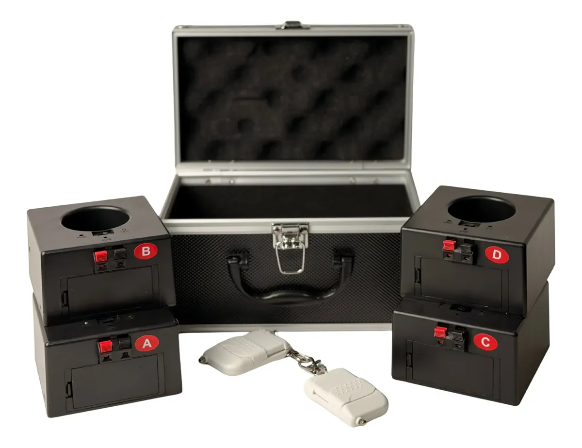 Kit Disparador Suporte Base 4 Canais Gerb Silver Jet Maleta — imagem 1