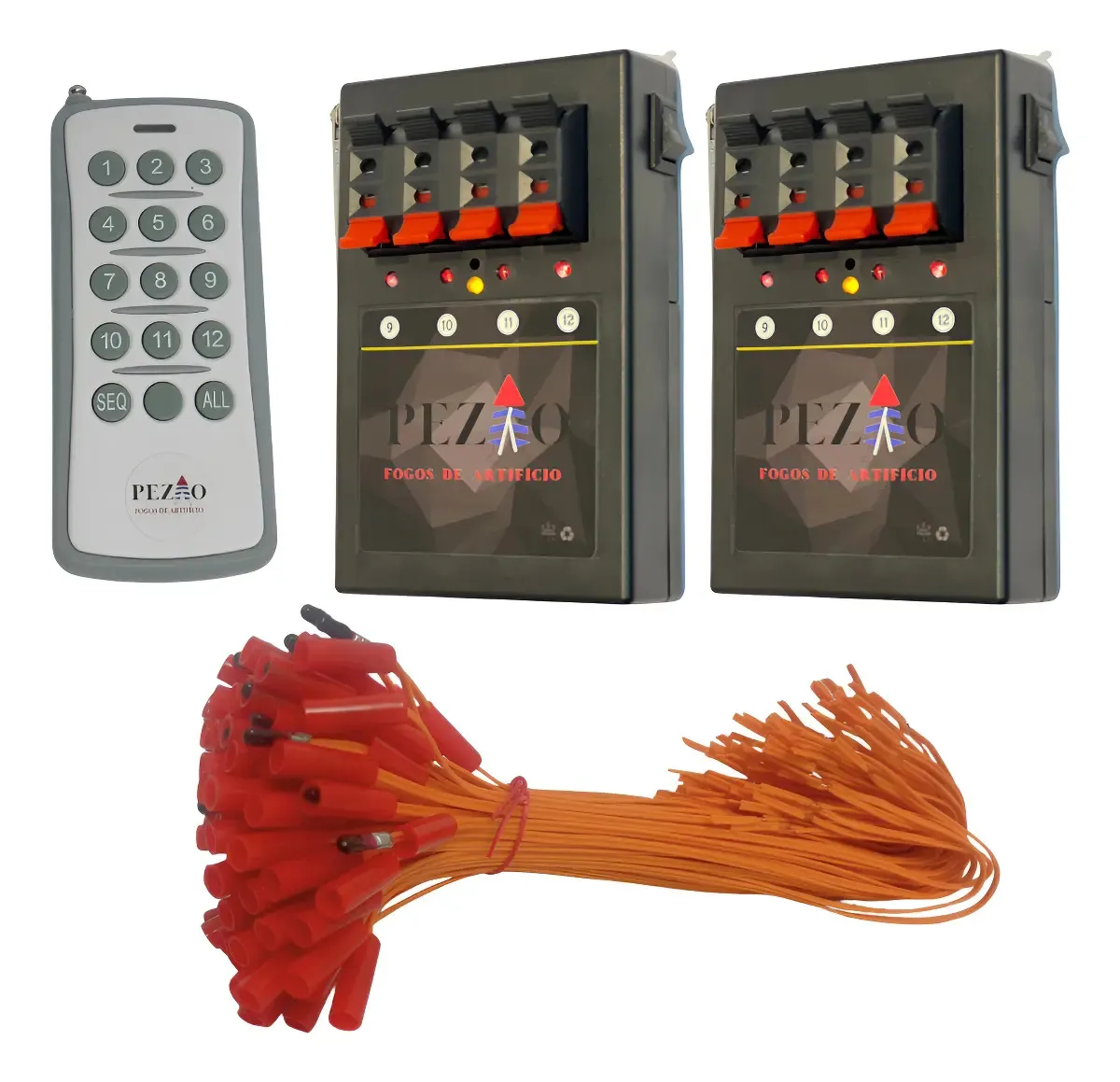 Kit Controle E Disparo Acionador Sem Fio 8 Canais + 20 Skibs N/a — imagem 1